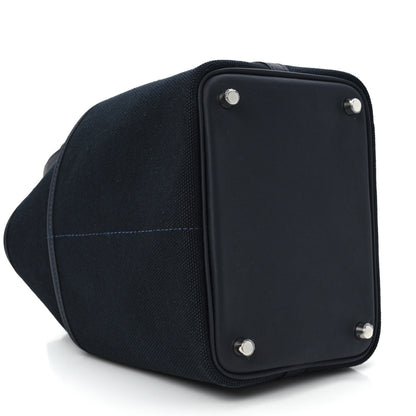 Hermes Toile Goeland Swift Cargo Picotin Lock 18 Bleu Marine 7 of 9