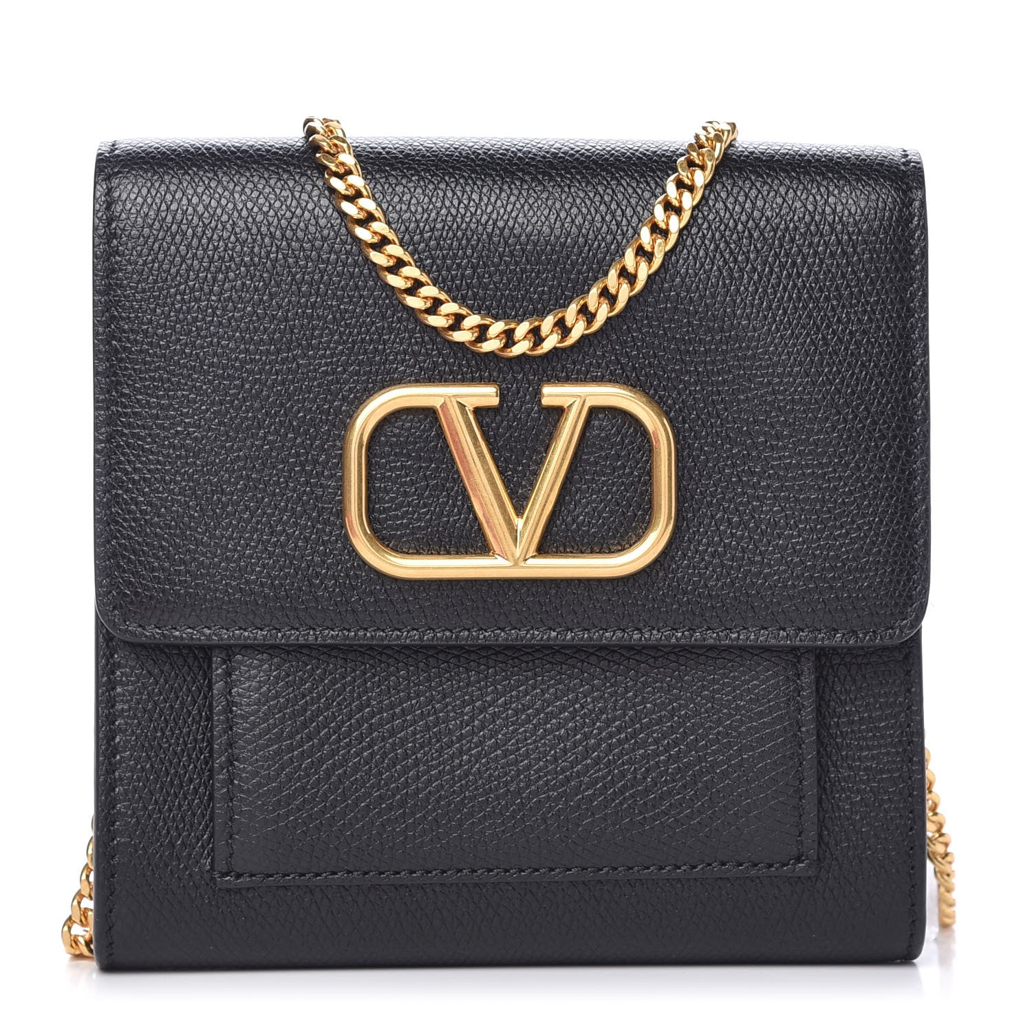 Valentino Garavani Calfskin VLogo Crossbody Bag Black 1 of 9