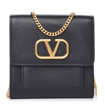 Valentino Garavani Calfskin VLogo Crossbody Bag Black 1 of 9