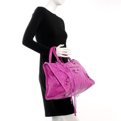 Balenciaga Agneau Classic Hardware Work Amethyst 2 of 7