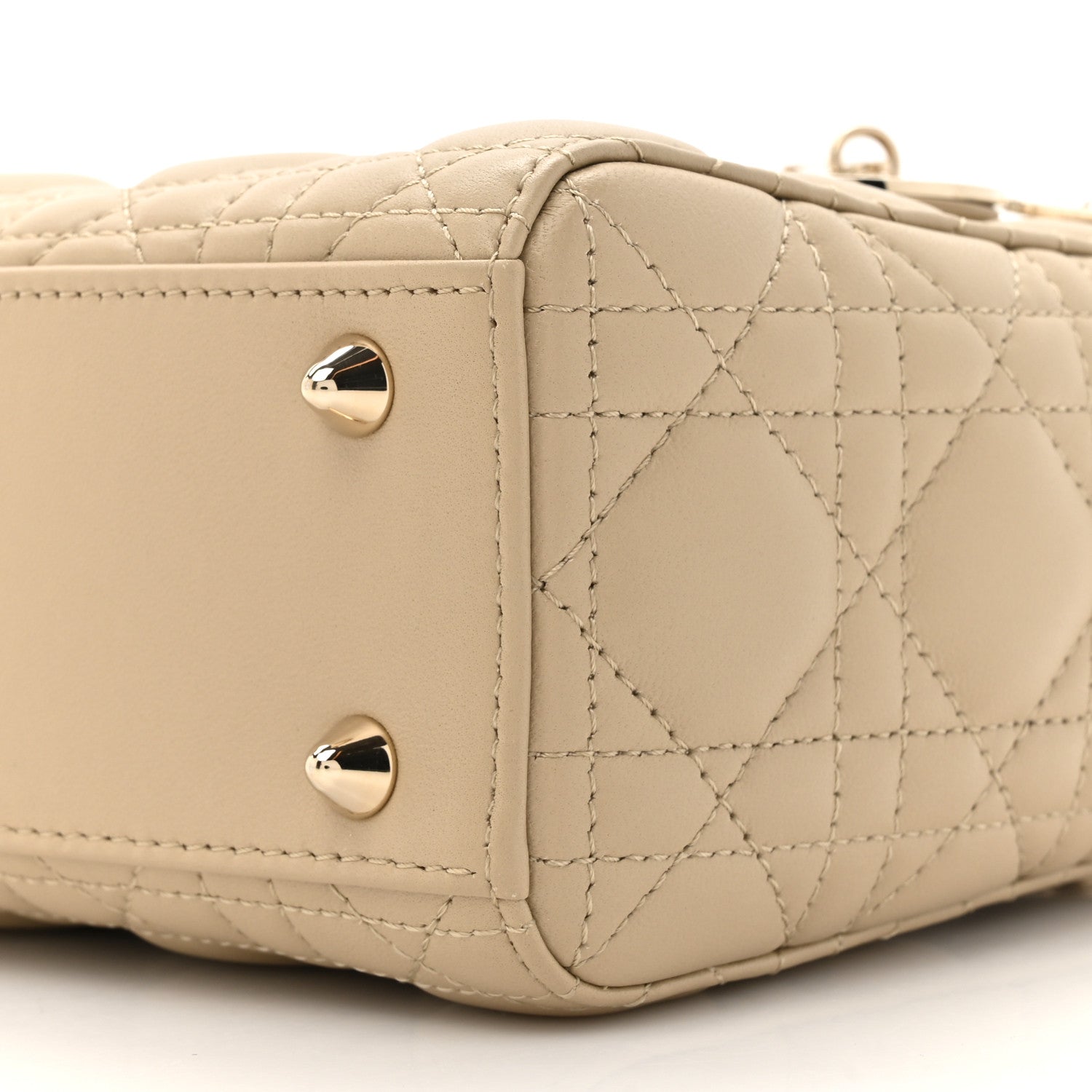 Christian Dior Lambskin Cannage Small My ABCDior Lady Dior Corda 9 of 13