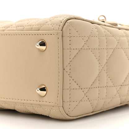 Christian Dior Lambskin Cannage Small My ABCDior Lady Dior Corda 9 of 13