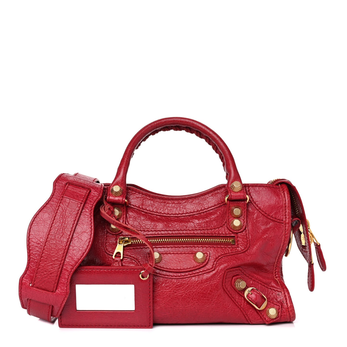 Agneau Giant 12 Gold Hardware Mini City Rouge Sapphire