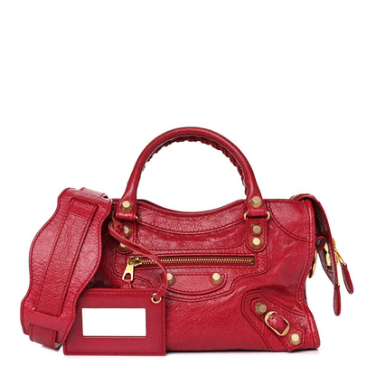 Balenciaga Agneau Giant 12 Gold Hardware Mini City Rouge Sapphire 1 of 15