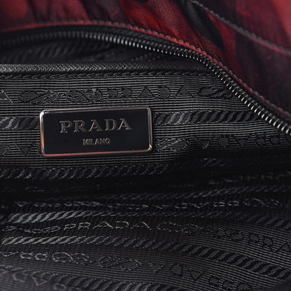 Prada Tessuto Nylon Camouflage Shopping Tote Bordeaux 6 of 9