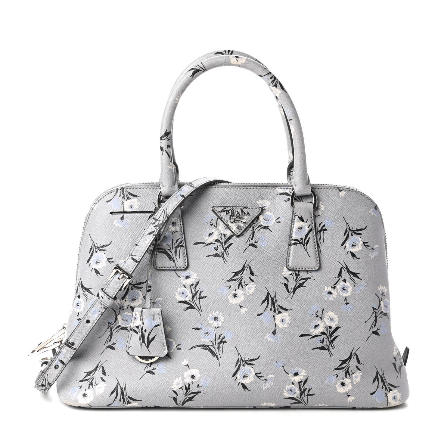 Saffiano Soft Bouquet Medium Promenade Tote Acciaio