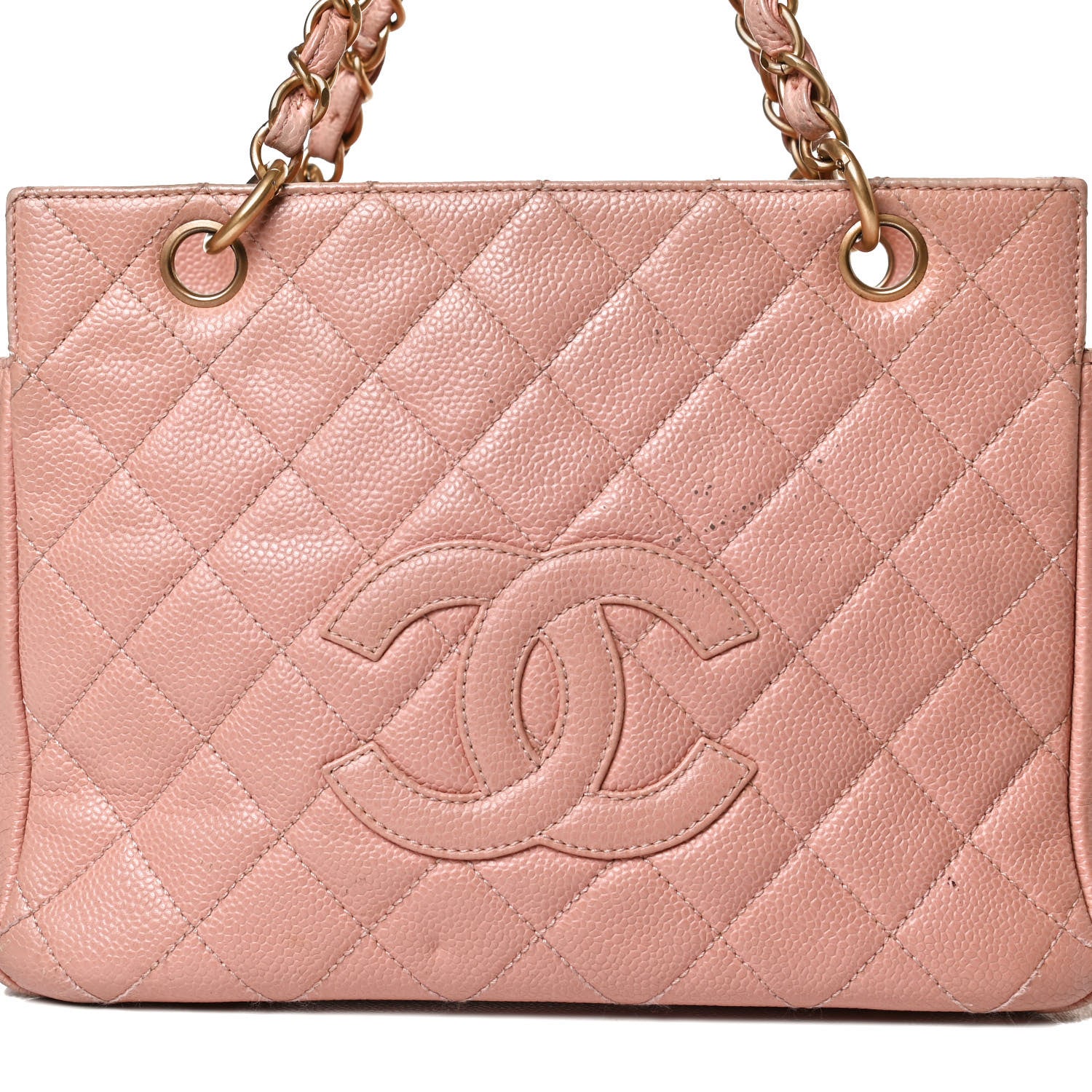 Chanel Caviar Quilted Petit Timeless Shopping Tote PTT Pink 8 of 18