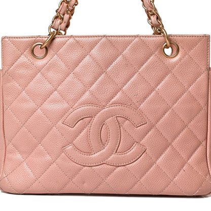 Chanel Caviar Quilted Petit Timeless Shopping Tote PTT Pink 8 of 18