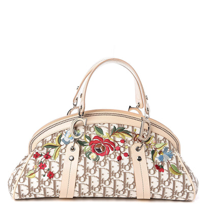 Christian Dior Monogram Vintage Flowers Bowler Beige 1 of 11
