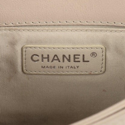 Chanel Calfskin Medium Boy Reverso Flap Beige Clair 6 of 8