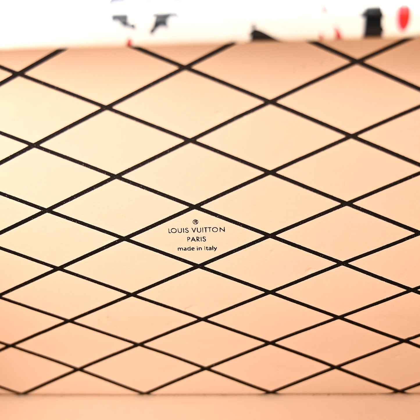 Calfskin Graphic Print Petite Malle