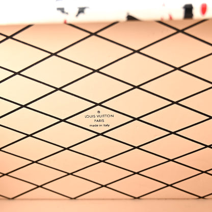 Louis Vuitton Calfskin Graphic Print Petite Malle 6 of 10