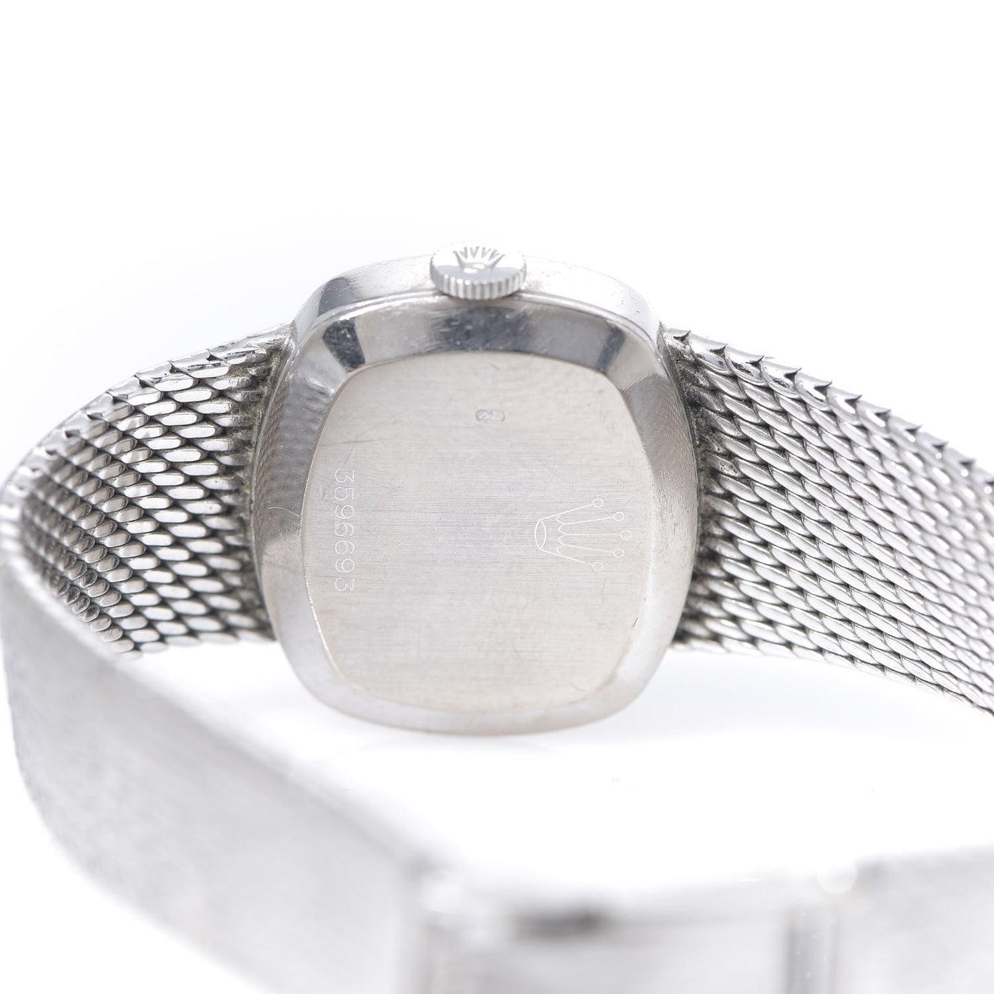 18K White Gold 22mm Orchid Manual Winding Watch