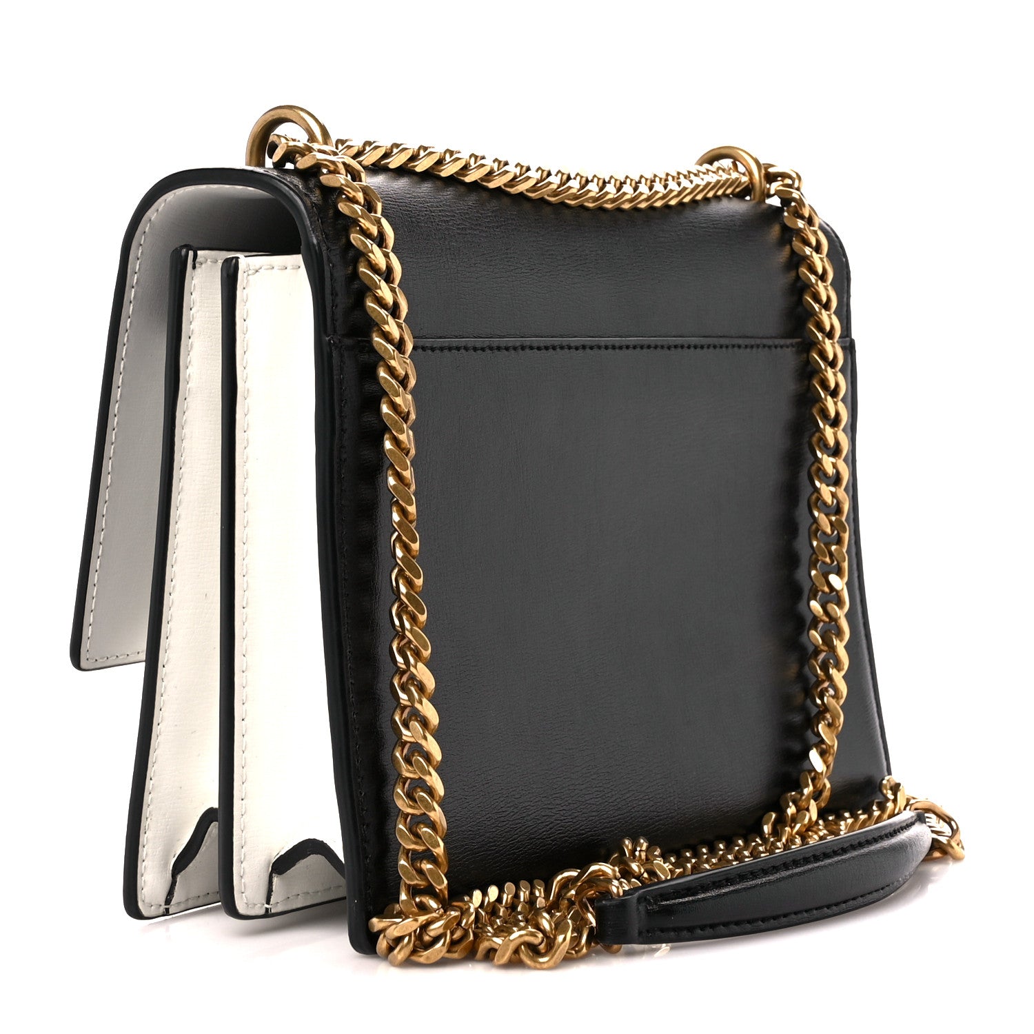 Saint Laurent Calfskin Bi-Color Medium Monogram Sunset Black Pearl White 3 of 11