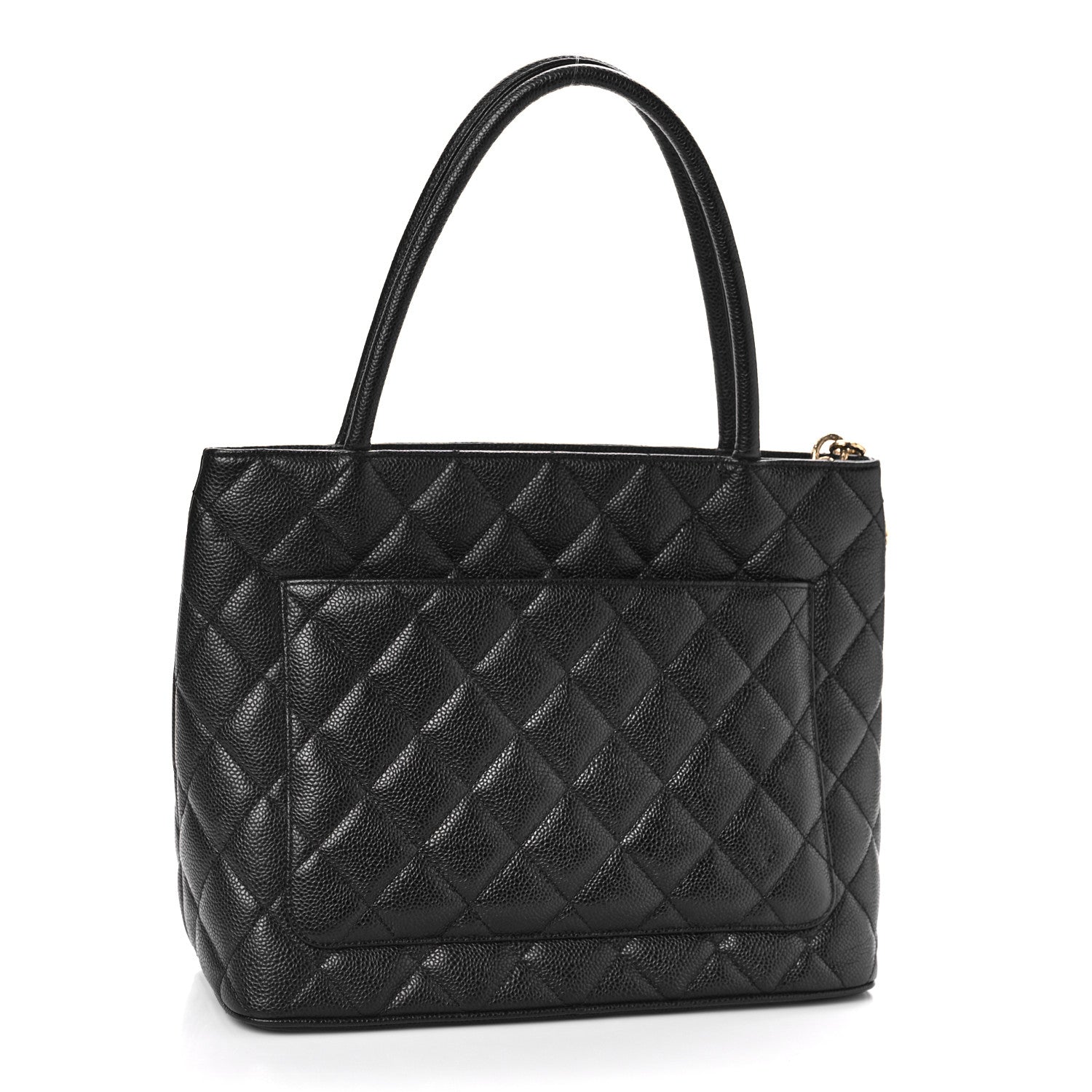Chanel Caviar Quilted Medallion Tote Black 3 of 12