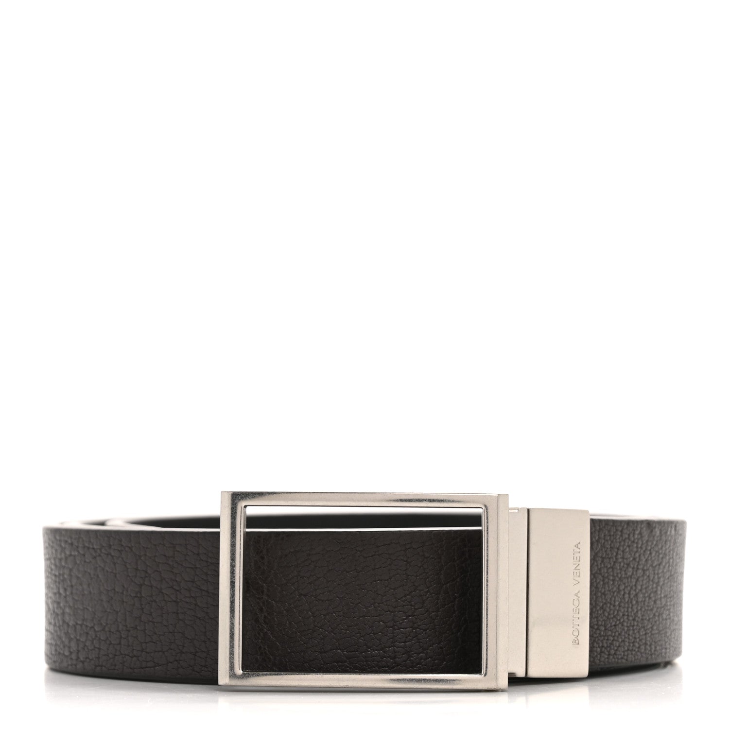Bottega Veneta Nappa Square Reversible Belt 100 40 Brown Black 1 of 7