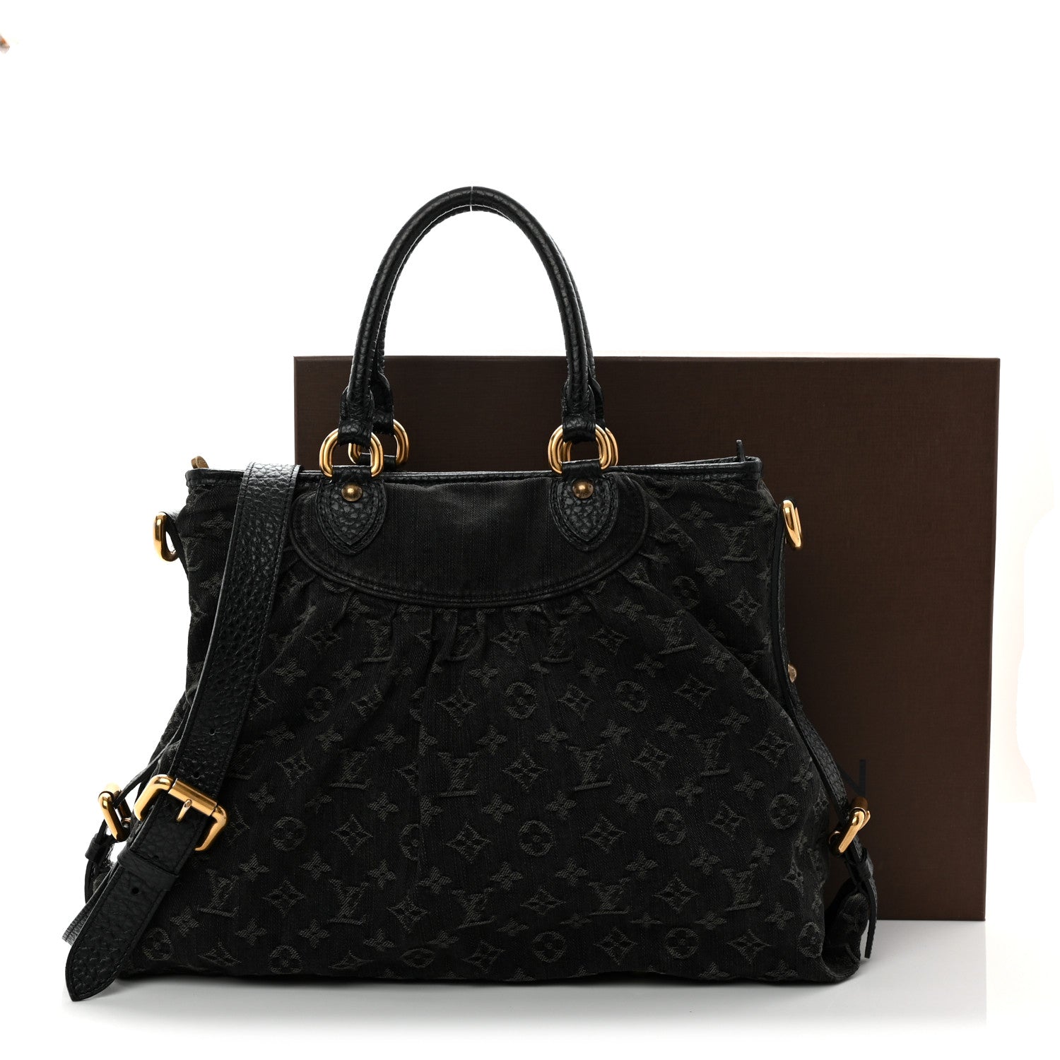 Louis Vuitton Denim Neo Cabby MM Black 11 of 11