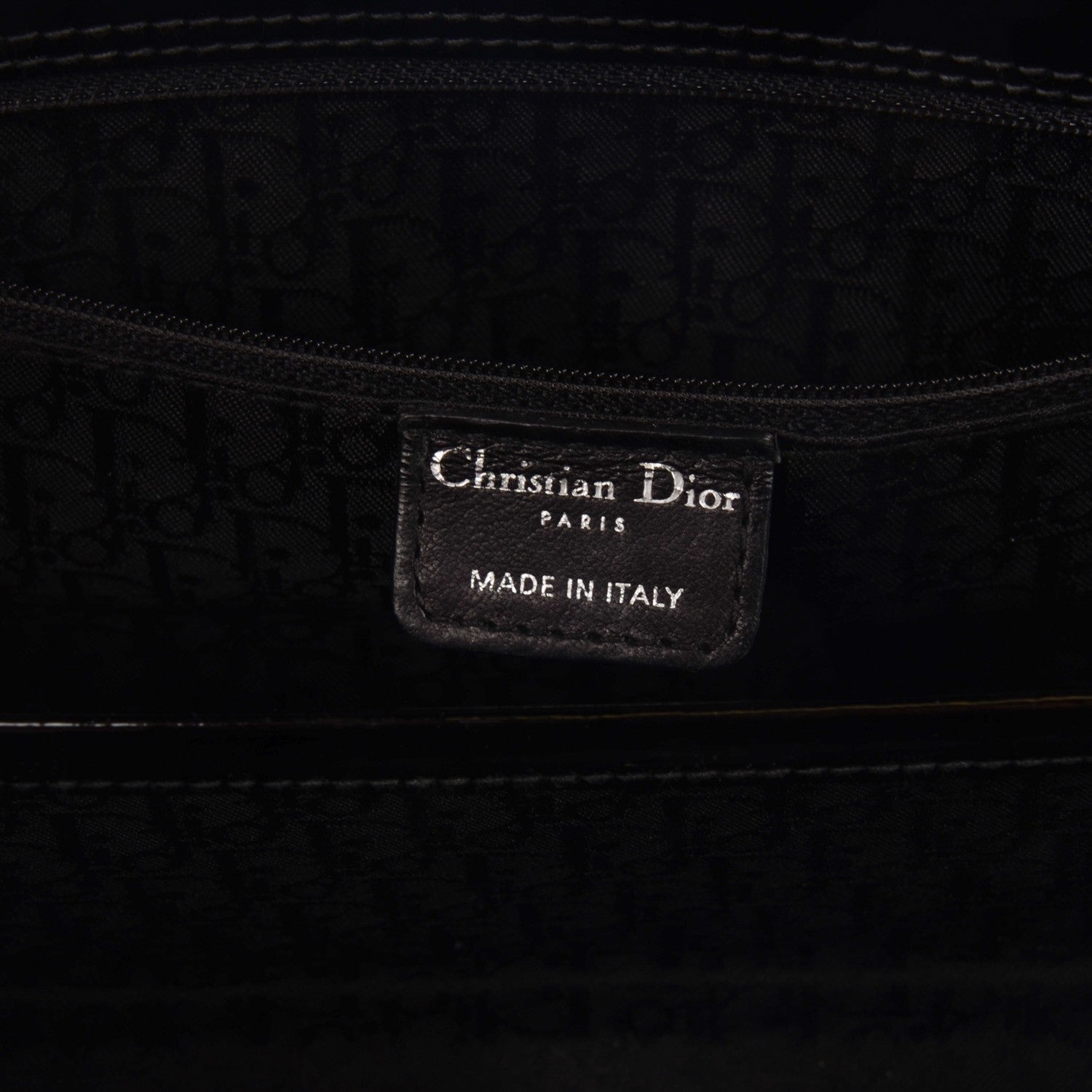 Christian Dior Patent Cannage Stitched East West Lady Dior Black 8 of 9