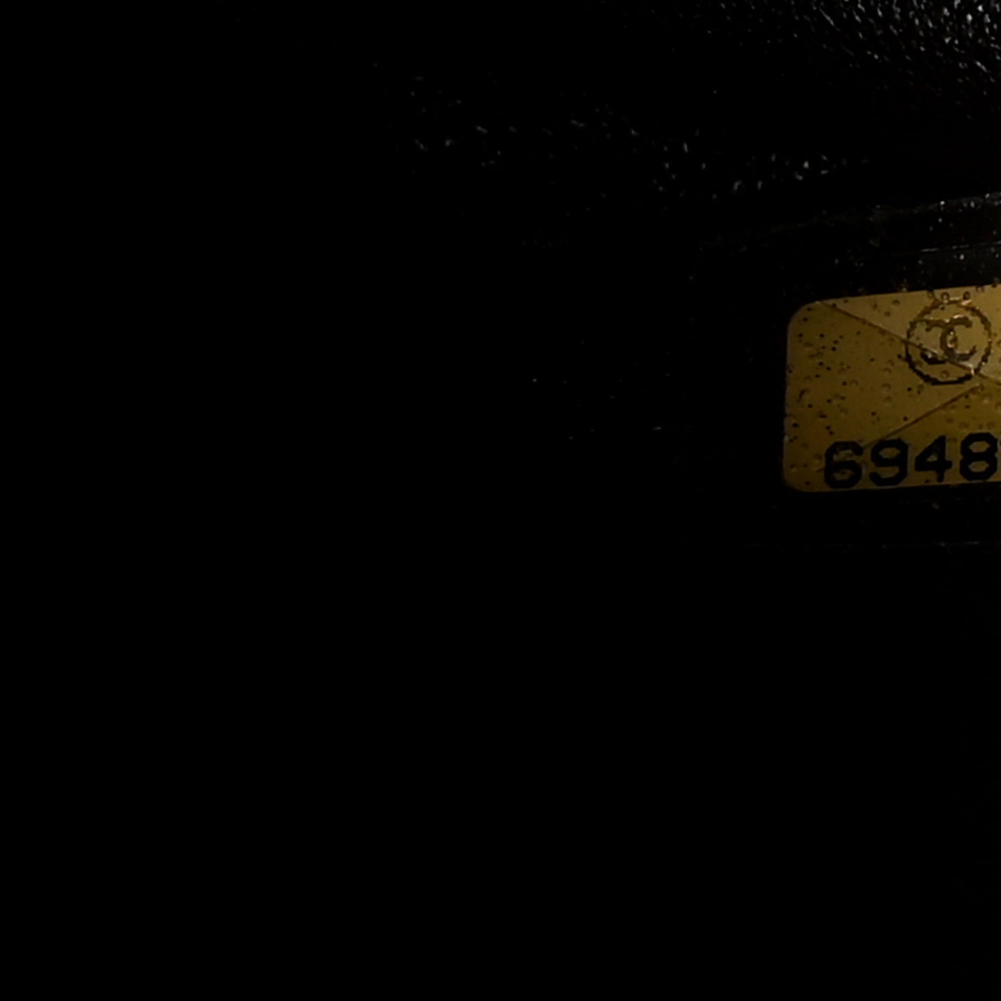 Lambskin Square Double Stitch Flap Dark Brown