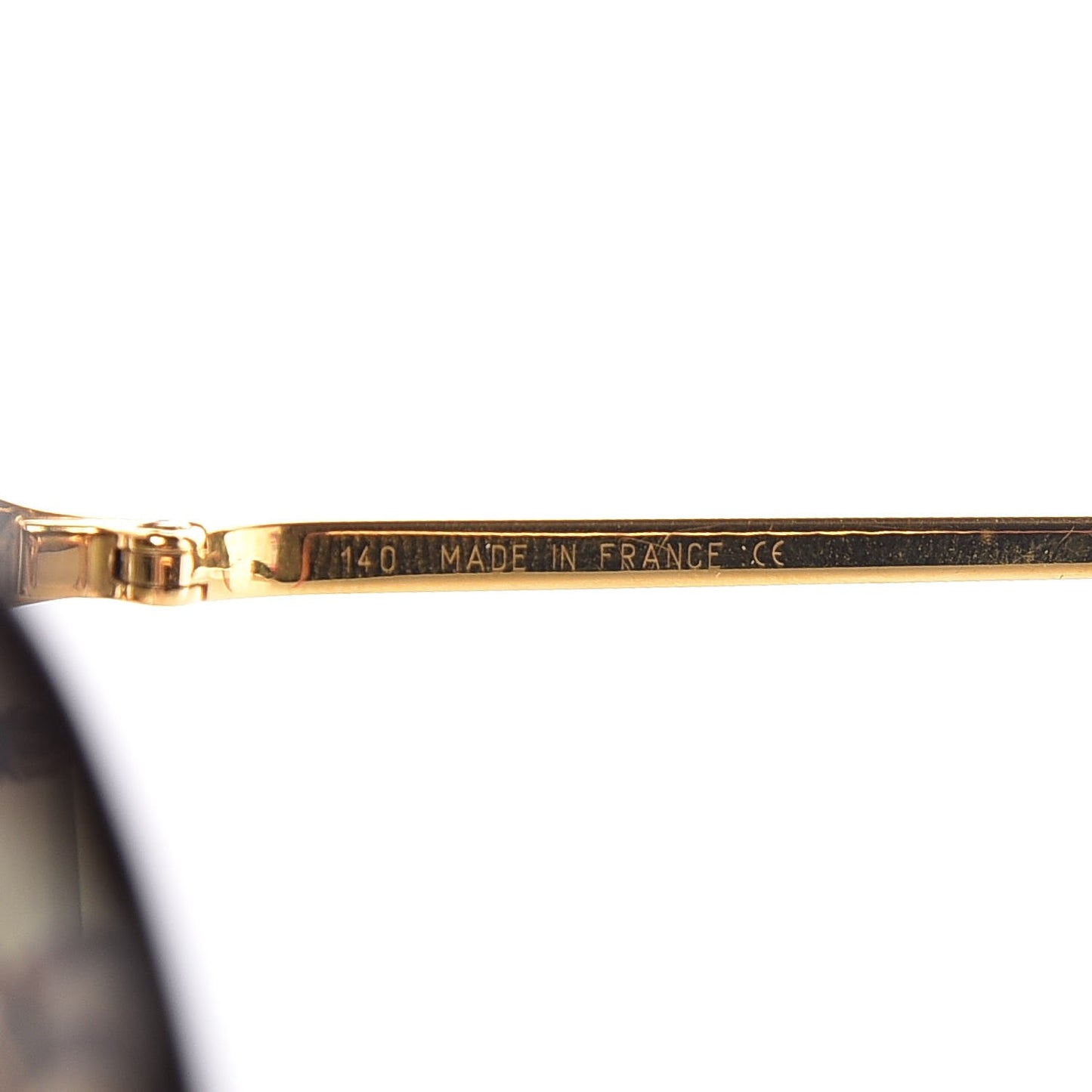 Metal C Decor 140 Round Sunglasses Gold Brown