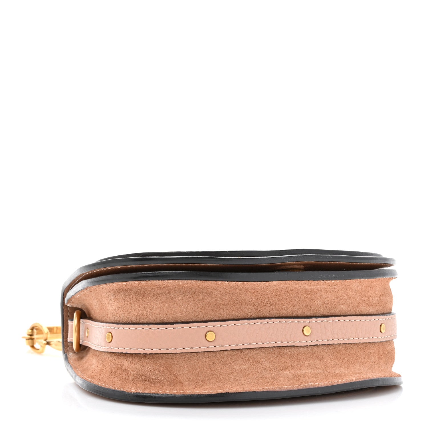 Chloe Calfskin Suede Small Nile Bracelet Bag Biscotti Beige 4 of 10