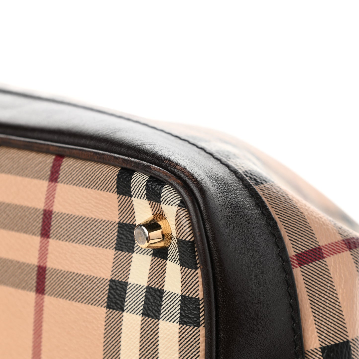 Haymarket Check Medium Golderton Tote Chocolate