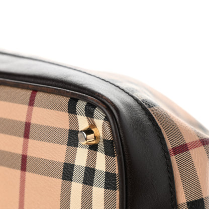 Burberry Haymarket Check Medium Golderton Tote Chocolate 11 of 14