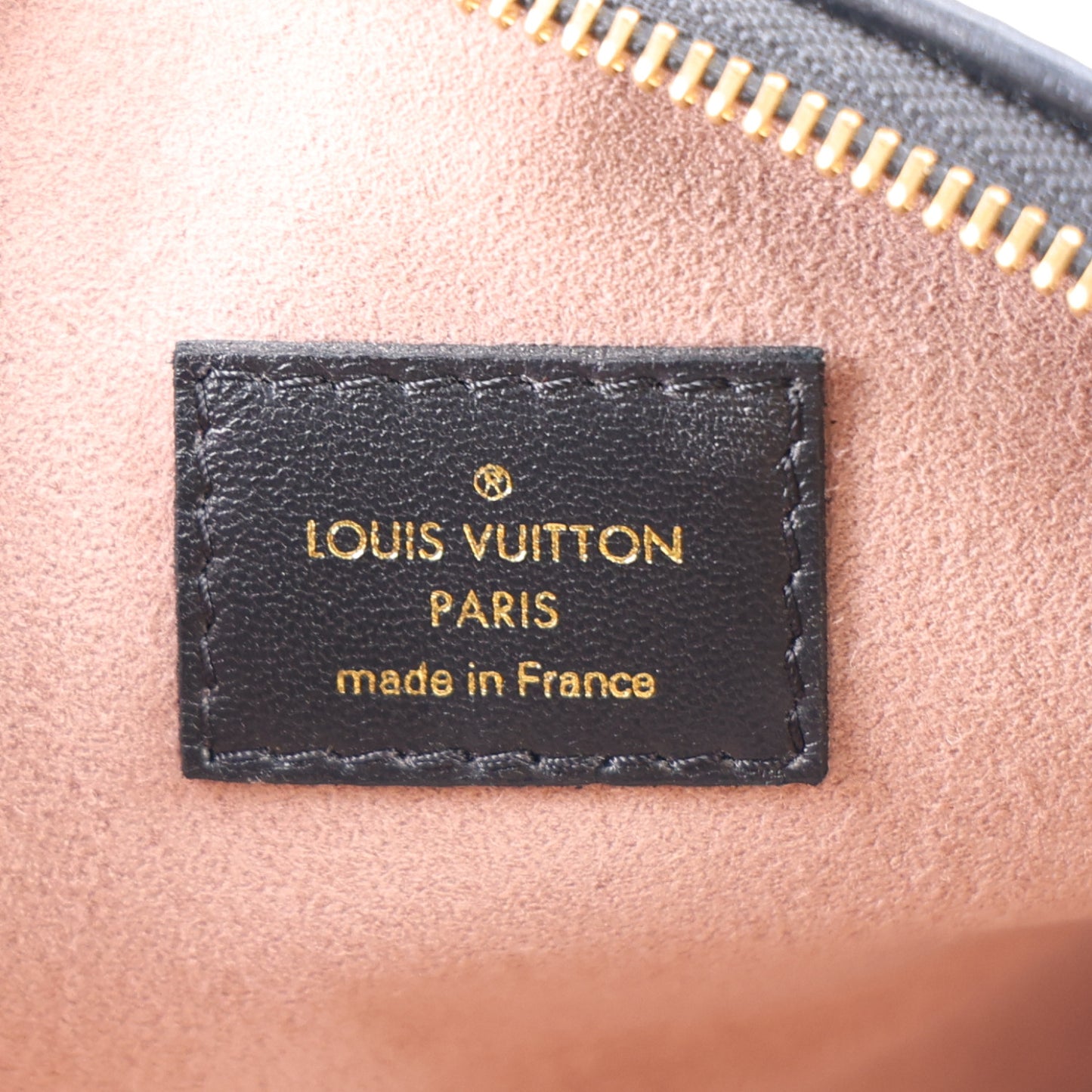 Lambskin Embossed Monogram Coussin PM Black