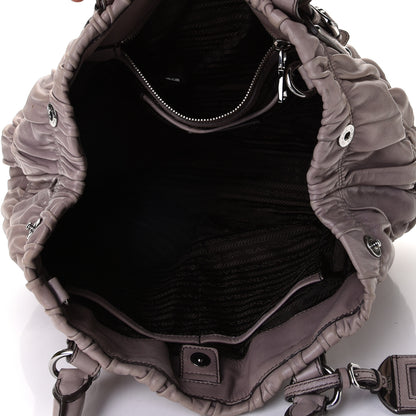 Prada Nappa Gaufre Shopping Satchel Bambu 8 of 9