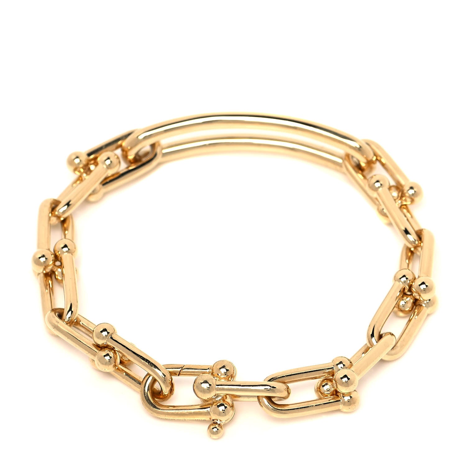 Tiffany 18K Yellow Gold Extra Large HardWear Link Bracelet 3 of 5