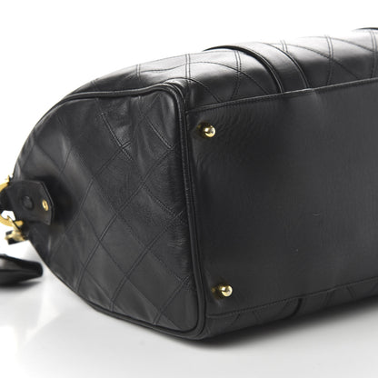 Chanel Calfskin Stitched CC Boston Black 7 of 13