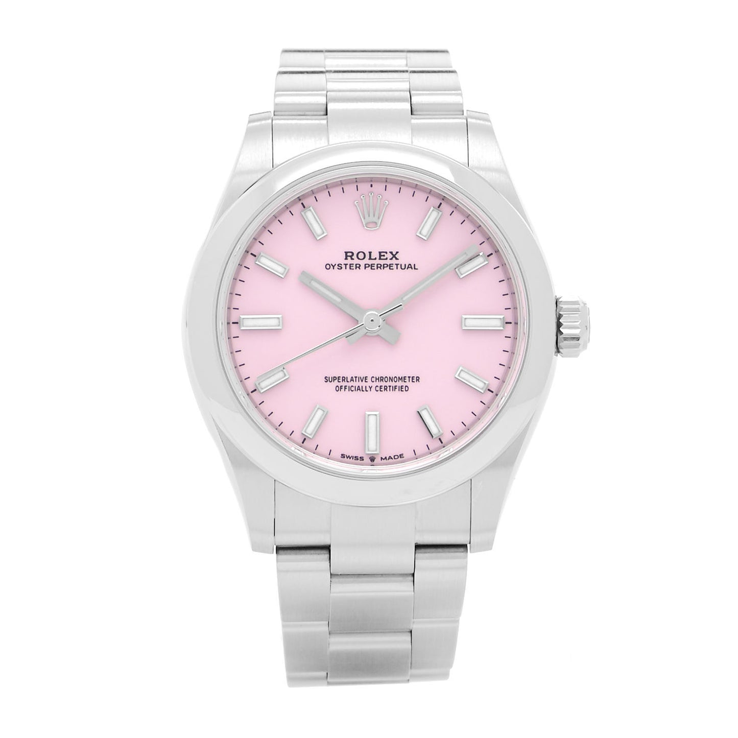 Stainless Steel 31mm Oyster Perpetual Watch Candy Pink 277200