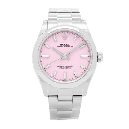 Rolex Stainless Steel 31mm Oyster Perpetual Watch Candy Pink 277200 1 of 5