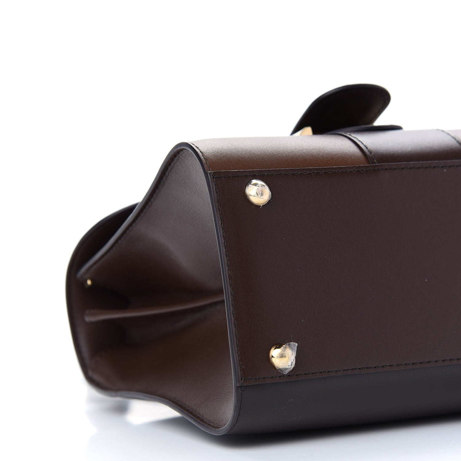 Delvaux Box Calfskin Tri-Color Brillant Mini Satchel Brown 8 of 9