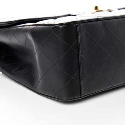 Chanel Lambskin Quilted XL Jumbo Single Flap Black 5 of 12