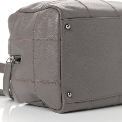 Chanel Caviar Square Stitched Bowler Grey 8 of 10