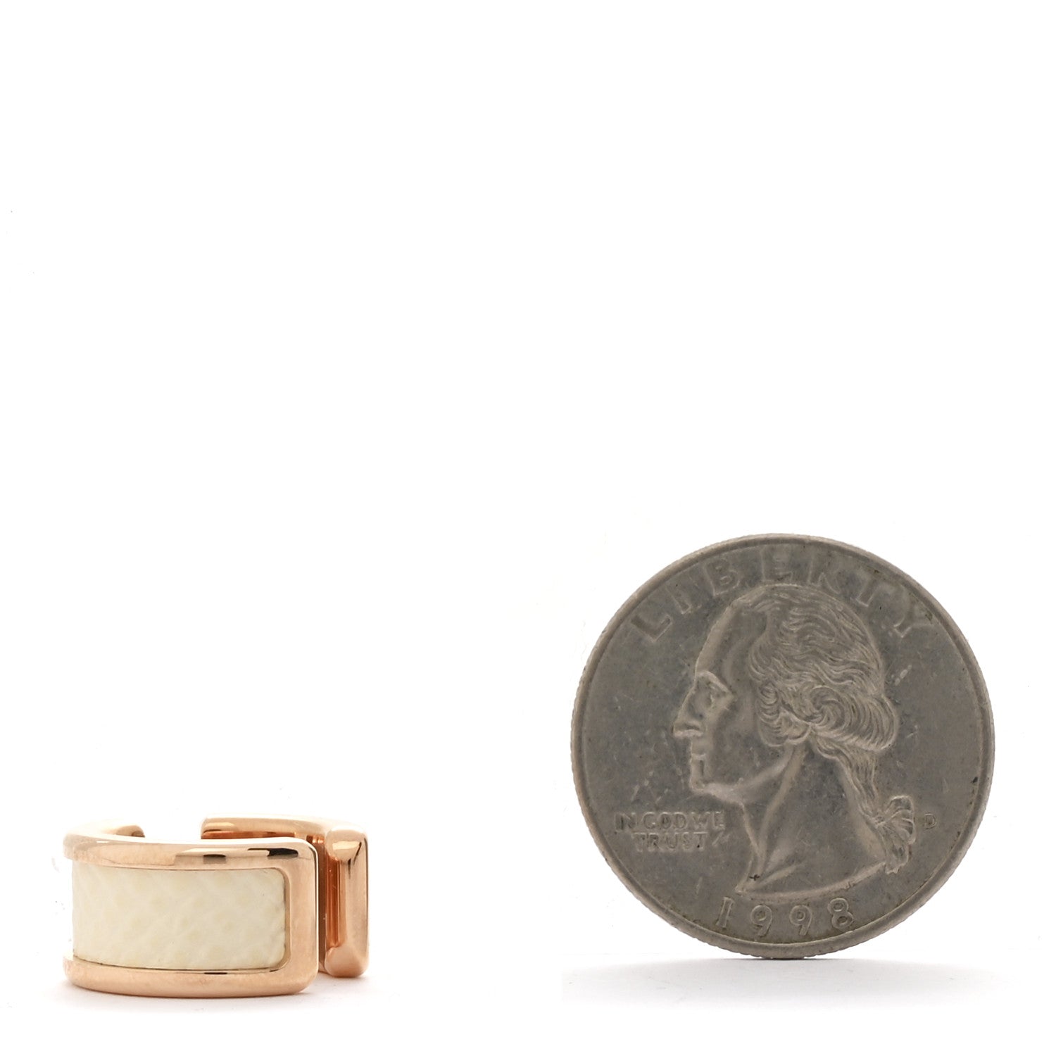 Hermes Epsom Olympe Ear Cuff Nata 2 of 4