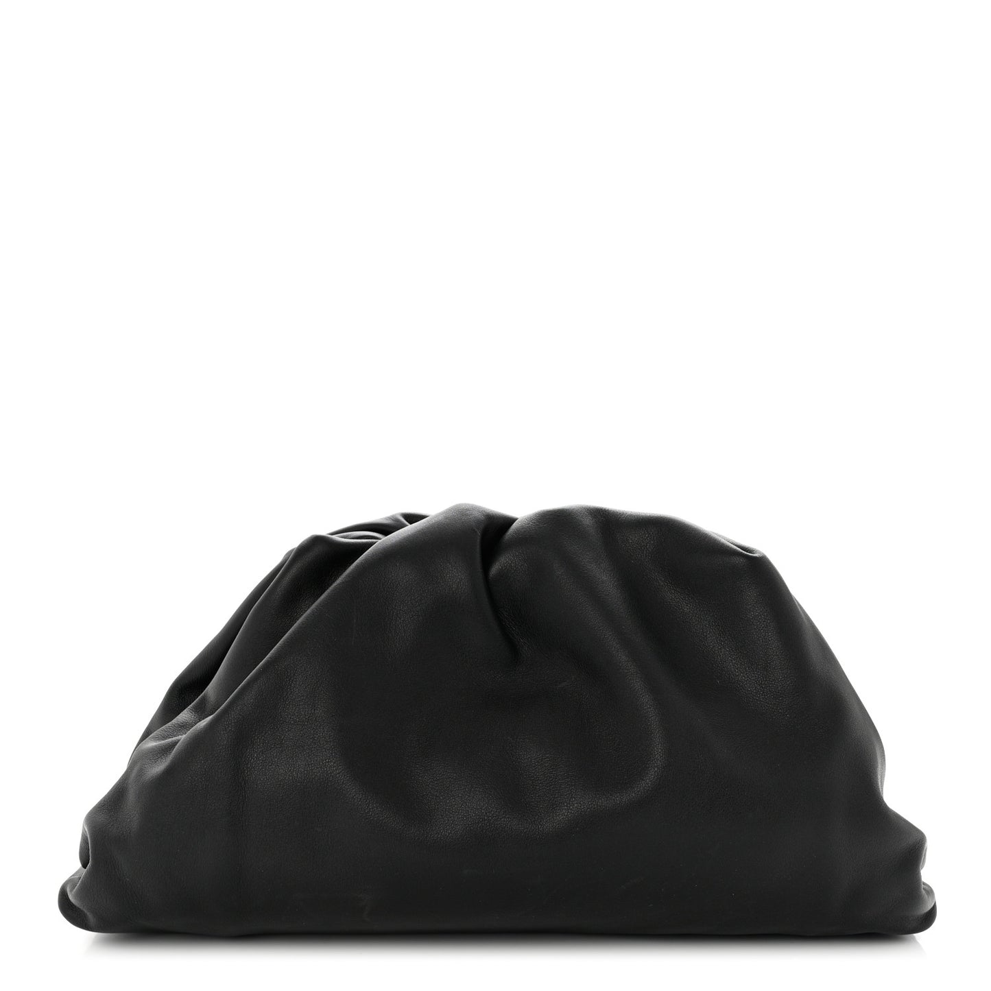 Smooth Butter Calf The Pouch Oversized Clutch Black