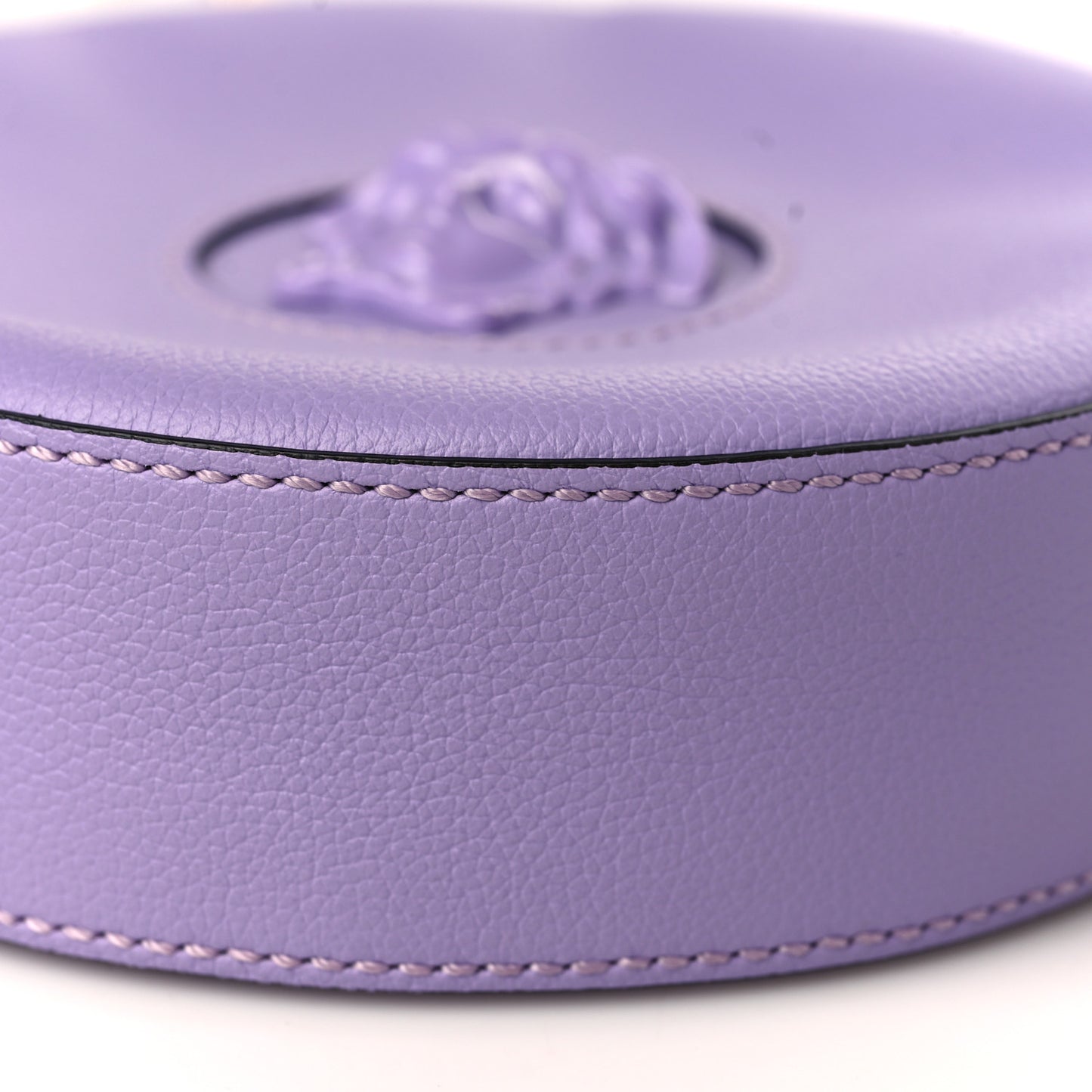 Calfskin La Medusa Round Camera Bag Lilac