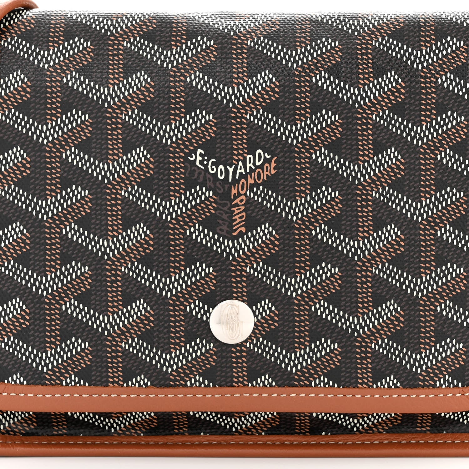 Goyard Goyardine Plumet Wallet Clutch Black Gold 8 of 10