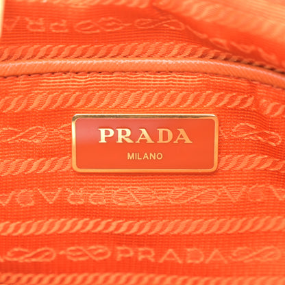 Prada Tessuto Nylon Saffiano Tote Papaya 6 of 16