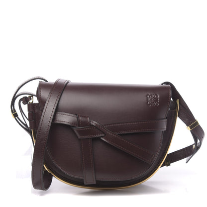 Loewe Calfskin Small Metal Gate Crossbody Bag Oxblood 1 of 8