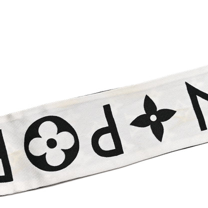 Louis Vuitton Silk Monogram Infinity BB Bandeau White Black 3 of 5