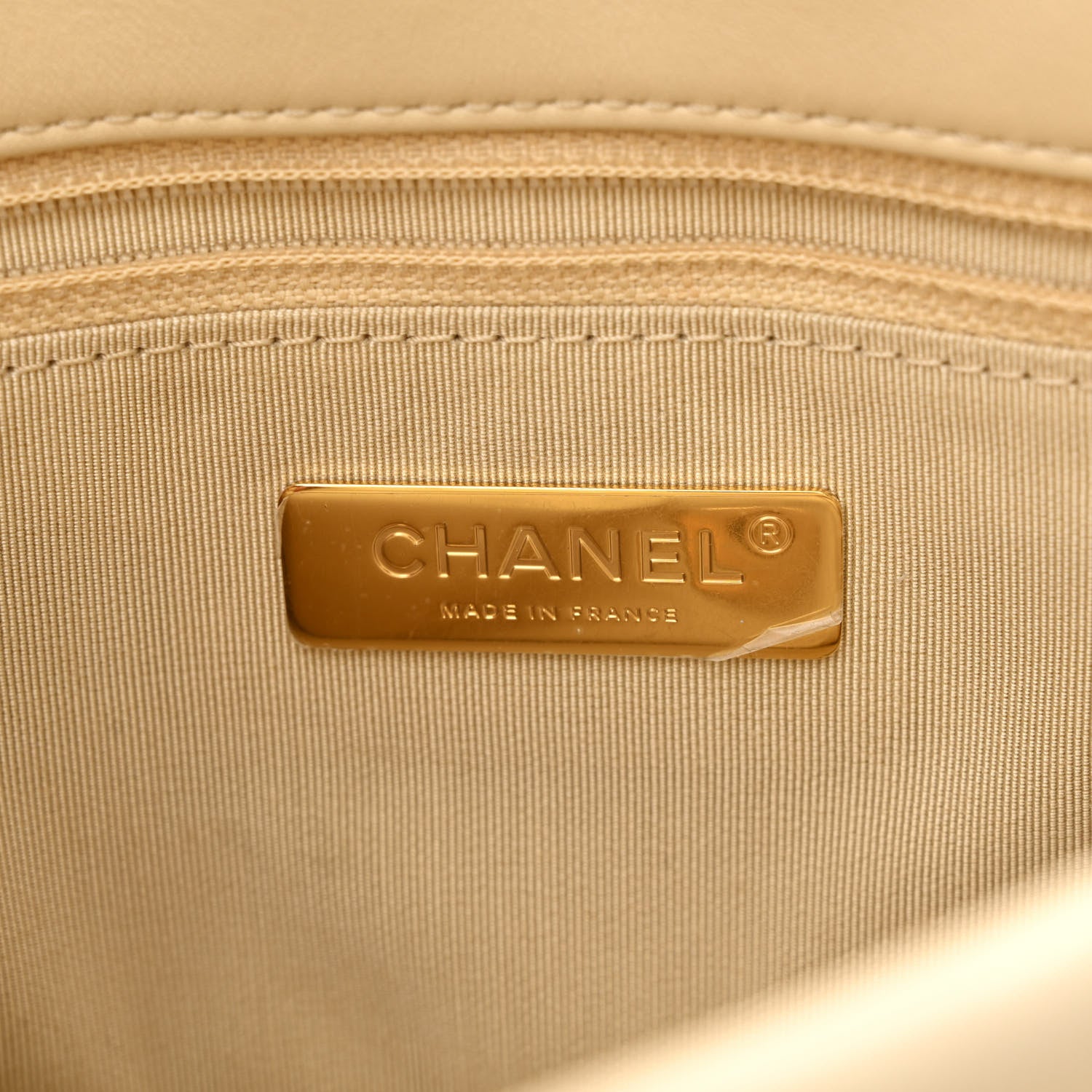 Chanel Lambskin Quilted Medium Chanel 19 Flap Beige 6 of 11
