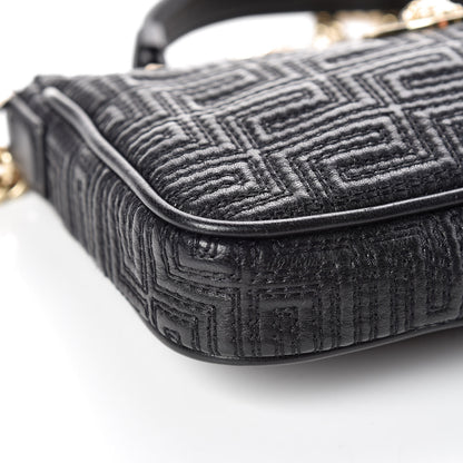 Versace Nappa Quilted Palazzo Chain Crossbody Bag Black 5 of 9