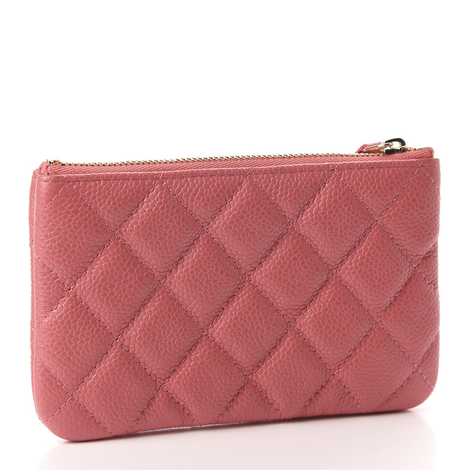 Chanel Iridescent Caviar Quilted Small Cosmetic Case Pink 3 of 8