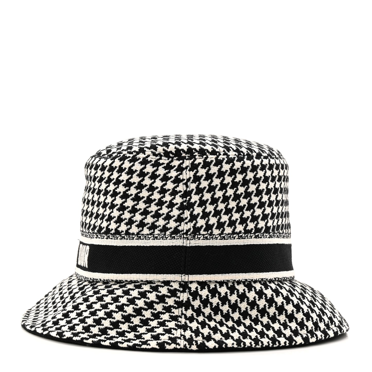 Pied De Poule Bucket Hat 57 Black White