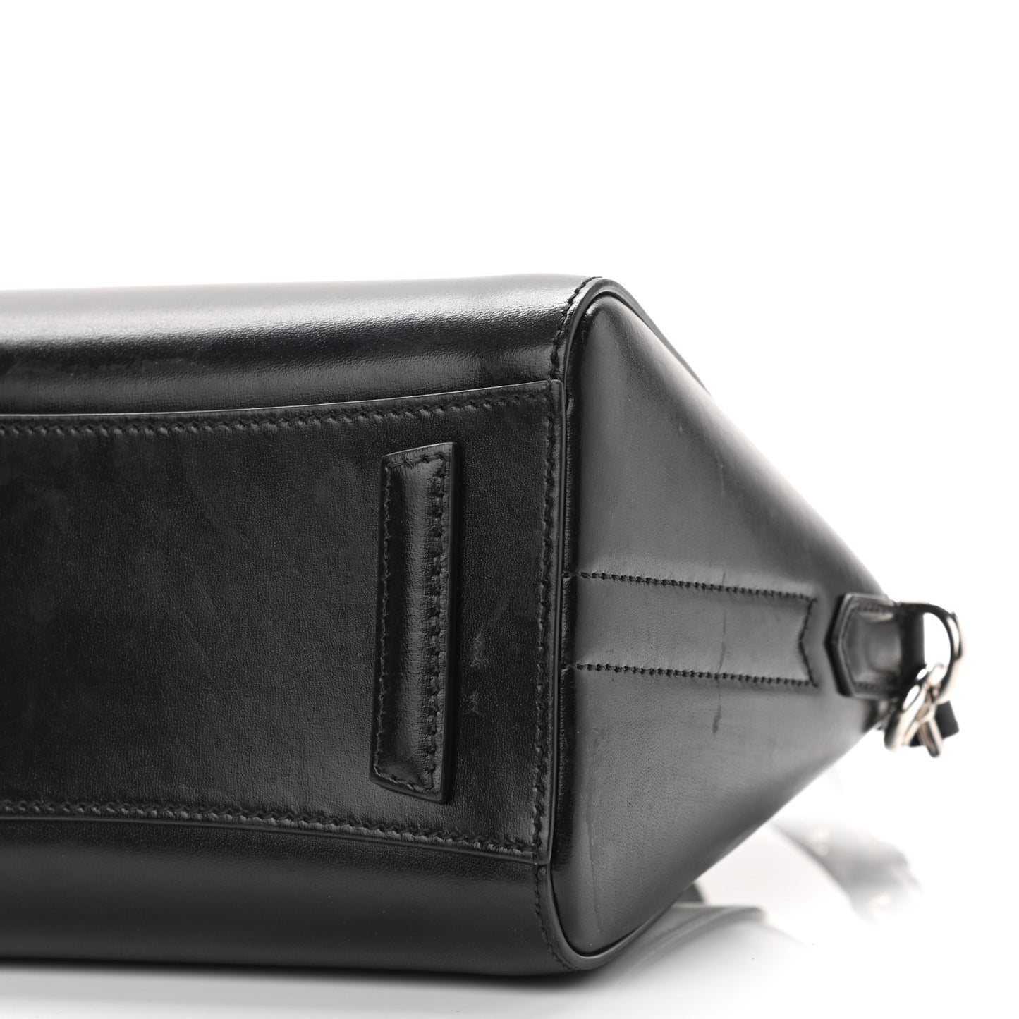 Shiny Lord Calfskin Mini Antigona Black