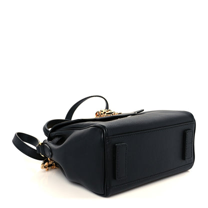Versace Grained Calfskin Small La Medusa Top Handle Bag Black 4 of 11