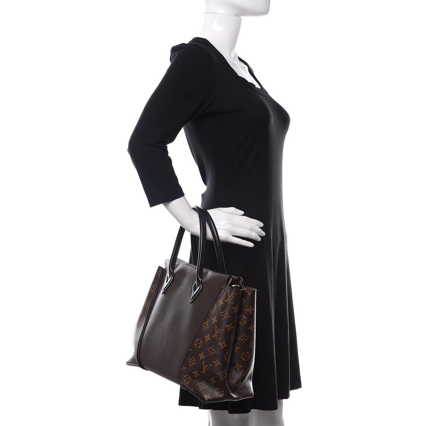 Veau Cachemire Monogram Tote W PM Chocolate